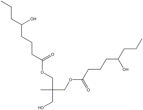 Bis(5-hydroxyoctanoic acid)2-(hydroxymethyl)-2-methyl-1,3-propanediyl ester Struktur