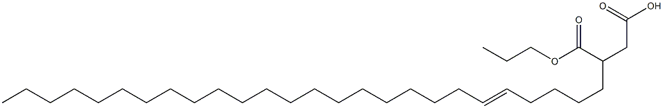 3-(5-Hexacosenyl)succinic acid 1-hydrogen 4-propyl ester Struktur