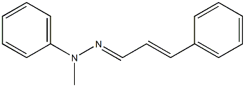 Cinnamaldehyde methyl(phenyl)hydrazone Struktur