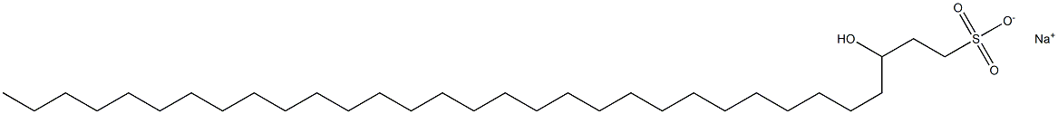 3-Hydroxy-1-dotriacontanesulfonic acid sodium salt Struktur