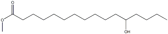 12-Hydroxyhexadecanoic acid methyl ester Struktur