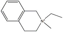 2-Ethyl-1,2,3,4-tetrahydro-2-methylisoquinolin-2-ium Struktur