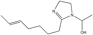 1-(1-Hydroxyethyl)-2-(5-heptenyl)-2-imidazoline Struktur