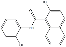 2-Hydroxy-N-(2-hydroxyphenyl)-1-naphthamide Struktur