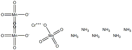 Hexamminechromium(III) permanganate Struktur