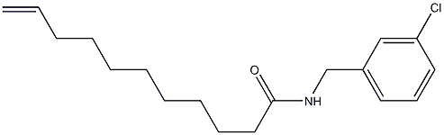 N-(3-Chlorobenzyl)-10-undecenamide Struktur