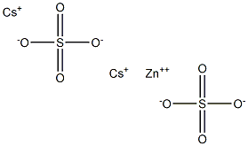 Cesium zinc sulfate Struktur