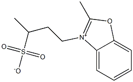 2-Methyl-3-(3-sulfonatobutyl)benzoxazol-3-ium Struktur