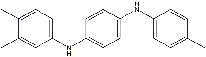 N-(3,4-Dimethylphenyl)-N'-(4-methylphenyl)-p-phenylenediamine Struktur