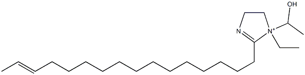 1-Ethyl-2-(14-hexadecenyl)-1-(1-hydroxyethyl)-2-imidazoline-1-ium Struktur