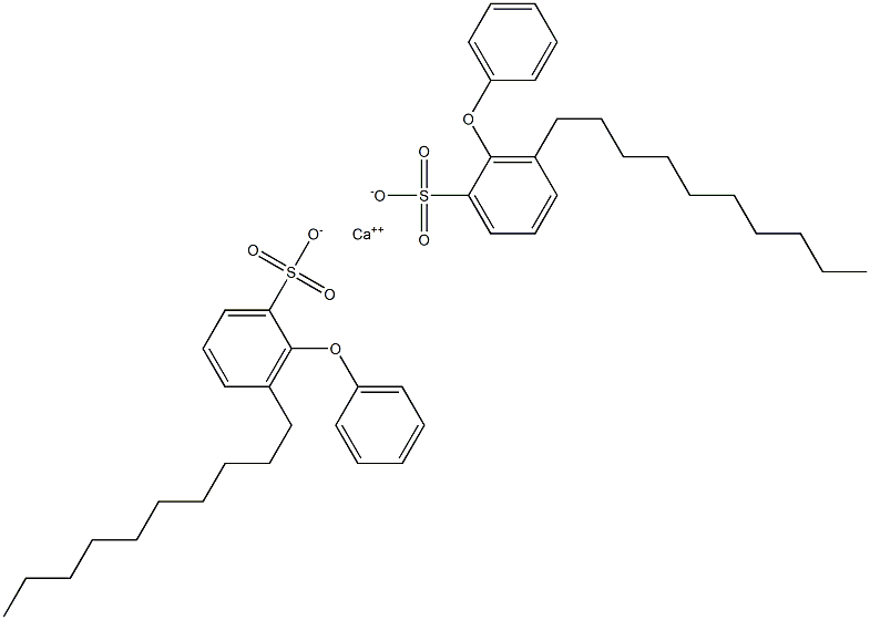 Bis(3-decyl-2-phenoxybenzenesulfonic acid)calcium salt Struktur