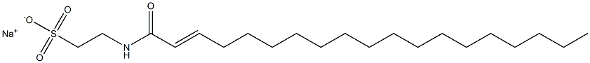 N-(2-Nonadecenoyl)taurine sodium salt Struktur