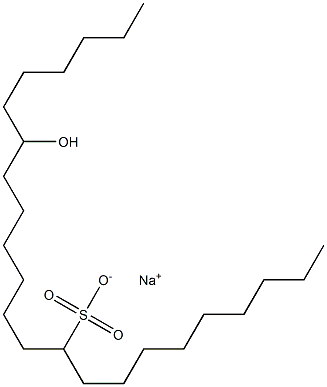 17-Hydroxytricosane-10-sulfonic acid sodium salt Struktur