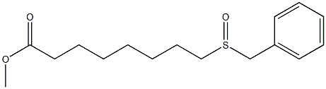 8-(Benzylsulfinyl)octanoic acid methyl ester Struktur