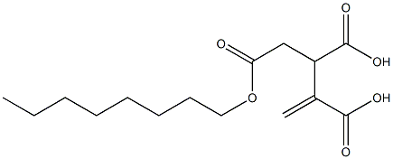 3-Butene-1,2,3-tricarboxylic acid 1-octyl ester Struktur