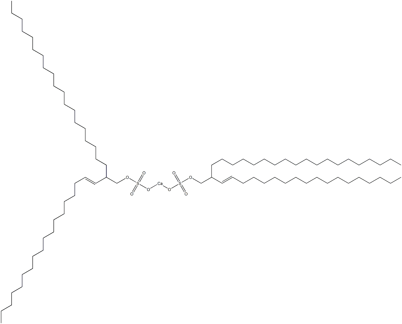 Bis[2-(1-octadecenyl)henicosyloxysulfonyloxy]calcium Struktur