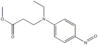 3-(N-Ethyl-4-nitrosoanilino)propionic acid methyl ester Struktur