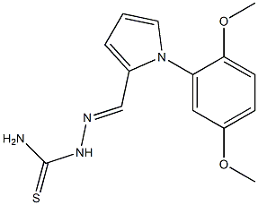 1-(2,5-Dimethoxyphenyl)-1H-pyrrole-2-carbaldehyde thiosemicarbazone Struktur