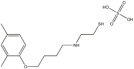 2-[4-(2,4-Xylyloxy)butyl]aminoethanethiol sulfate Struktur