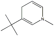 1-Methyl-3-tert-butyl-1,4-dihydropyridine Struktur