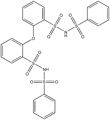 N,N'-Bis(phenylsulfonyl)[2,2'-oxybis(benzenesulfonamide)] Struktur