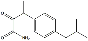 3-(p-Isobutylphenyl)-2-oxobutyramide Struktur