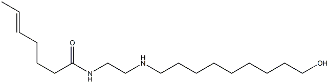 N-[2-[(9-Hydroxynonyl)amino]ethyl]-5-heptenamide Struktur