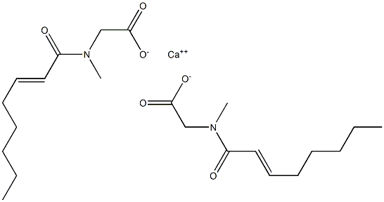 Bis[N-methyl-N-(2-octenoyl)glycine]calcium salt Struktur