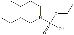 N,N-Di(butyl)amidophosphoric acid hydrogen ethyl ester Struktur