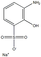 3-Amino-2-hydroxybenzenesulfonic acid sodium salt Struktur