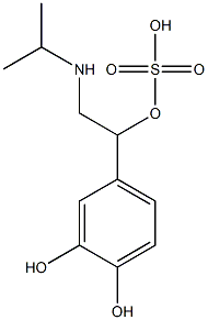 Sulfuric acid 1-(3,4-dihydroxyphenyl)-2-(isopropylamino)ethyl ester Struktur