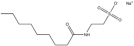 N-Nonanoyltaurine sodium salt Struktur