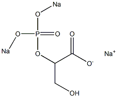 (+)-2-O-[Di(sodiooxy)phosphinyl]-D-glyceric acid sodium salt Struktur