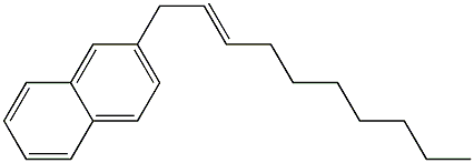 2-(2-Decenyl)naphthalene Struktur