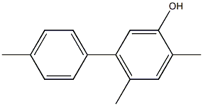 2,4-Dimethyl-5-(4-methylphenyl)phenol Struktur