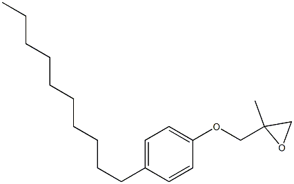 4-Decylphenyl 2-methylglycidyl ether Struktur