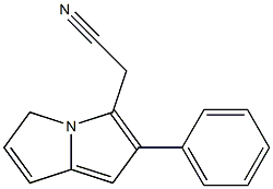 Phenylpyrrolizinoacetonitrile Struktur