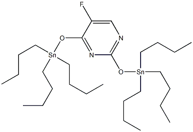 5-Fluoro-2,4-bis(tributylstannyloxy)pyrimidine Struktur