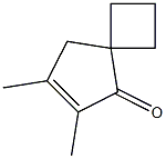 6,7-Dimethylspiro[3.4]oct-6-en-5-one Struktur