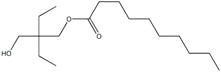 Decanoic acid 2-ethyl-2-(hydroxymethyl)butyl ester Struktur