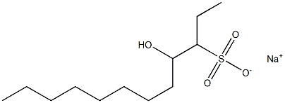 4-Hydroxydodecane-3-sulfonic acid sodium salt Struktur