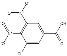 3-Chloro-4,5-dinitrobenzoic acid Struktur