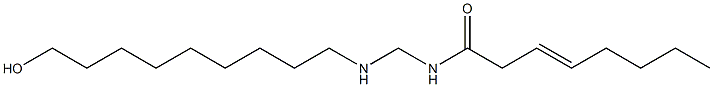 N-[[(9-Hydroxynonyl)amino]methyl]-3-octenamide Struktur