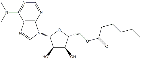 N,N-Dimethyl-5'-O-hexanoyladenosine Struktur