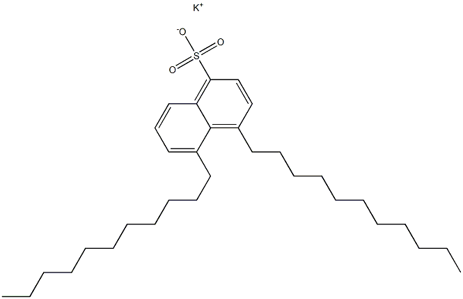 4,5-Diundecyl-1-naphthalenesulfonic acid potassium salt Struktur