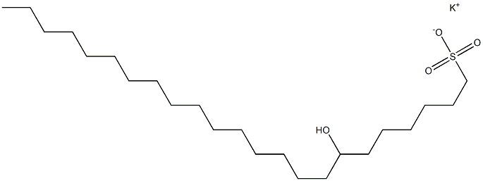 7-Hydroxytricosane-1-sulfonic acid potassium salt Struktur