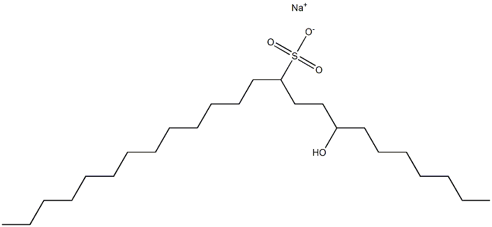 8-Hydroxytetracosane-11-sulfonic acid sodium salt Struktur