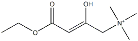 4-Ethoxy-2-hydroxy-N,N,N-trimethyl-4-oxo-2-buten-1-aminium Struktur