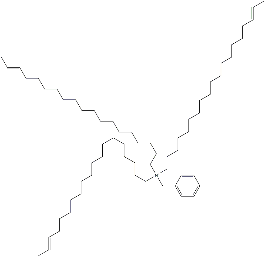 Tri(17-nonadecenyl)benzylaminium Struktur