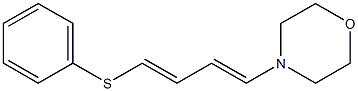 (3E)-1-(Phenylthio)-4-morpholino-1,3-butadiene Struktur